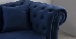 Sofá de 3 cuerpos Chesterfield Branagh – Azul Eléctrico