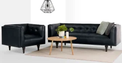 Sofá de 3 Cuerpos Connor – Negro