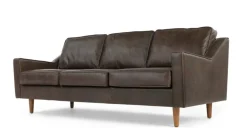 Sofá de 3 Cuerpos Dallas – Cuero Marrón Oxford Premium