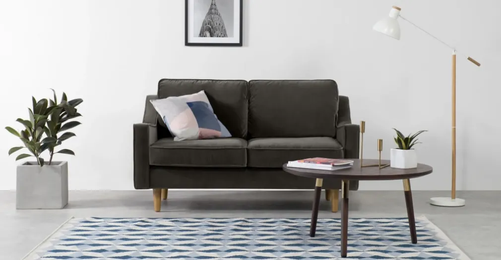 Sofá de 2 Cuerpos Dallas – Gris Cemento