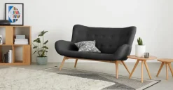 Sofá de 2 Cuerpos Doris – Gris Pizarra Shetland