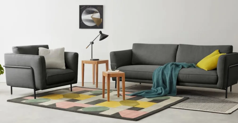 Sofá de 3 Cuerpos Everson – Gris Antracita