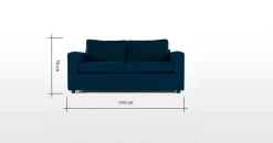 Sofá de 2 Cuerpos Felix – Azul Shetland