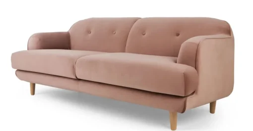 Sofá de 3 Cuerpos Gracie – Rosa Vintage