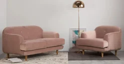 Sofá de 2 Cuerpos Gracie – Rosa Vintage