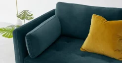 Sofá de 2 Cuerpos Harlow – Terciopelo Azul