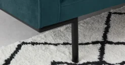 Sofá de 2 Cuerpos Harlow – Terciopelo Azul