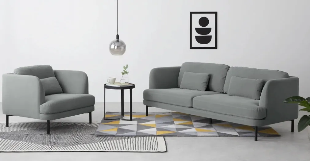 Sofá de 3 Cuerpos Herman – Gris