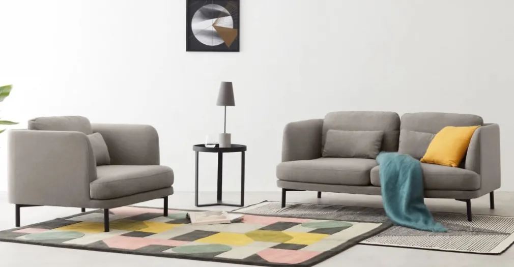 Sofá de 2 Cuerpos Herman – Gris Manhattan