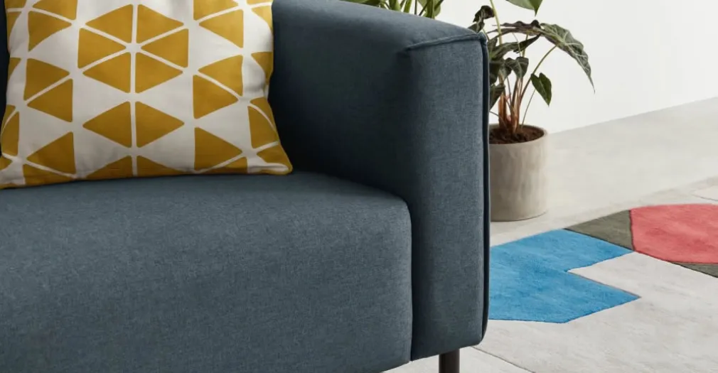 Sofá de 2 Cuerpos Herron – Azul Egeo