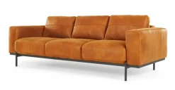 Sofá de 3 Cuerpos Jarrod – Cuero Canela