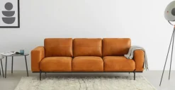 Sofá de 3 Cuerpos Jarrod – Cuero Canela