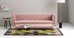 Sofá de 3 Cuerpos Julianne – Rosa Palo