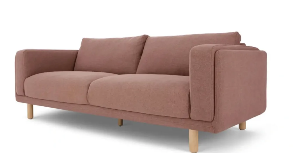 Sofá de 3 Cuerpos Karson – Rosa Empolvado