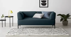 Sofá de 2 Cuerpos Kiva – Azul Egeo