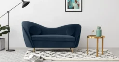 Sofá de 2 Cuerpos Kooper – Azul Zafiro