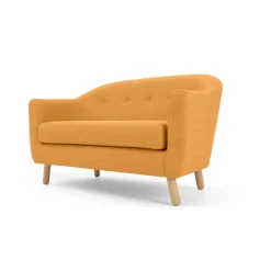 Sofá de 2 Cuerpos Lottie – Amarillo Miel