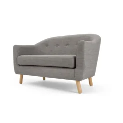 Sofá de 2 Cuerpos Lottie – Gris Tiza
