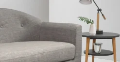 Sofá de 2 Cuerpos Lottie – Gris Tiza