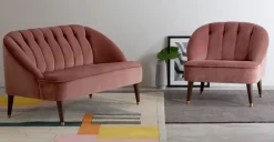 Sofá de 2 Cuerpos Margot – Rosa Envejecido