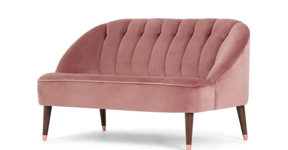 Sofá de 2 Cuerpos Margot – Rosa Envejecido