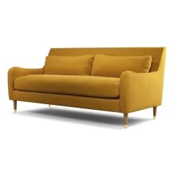 Sofá de 3 Cuerpos Oksana – Amarillo Cúrcuma