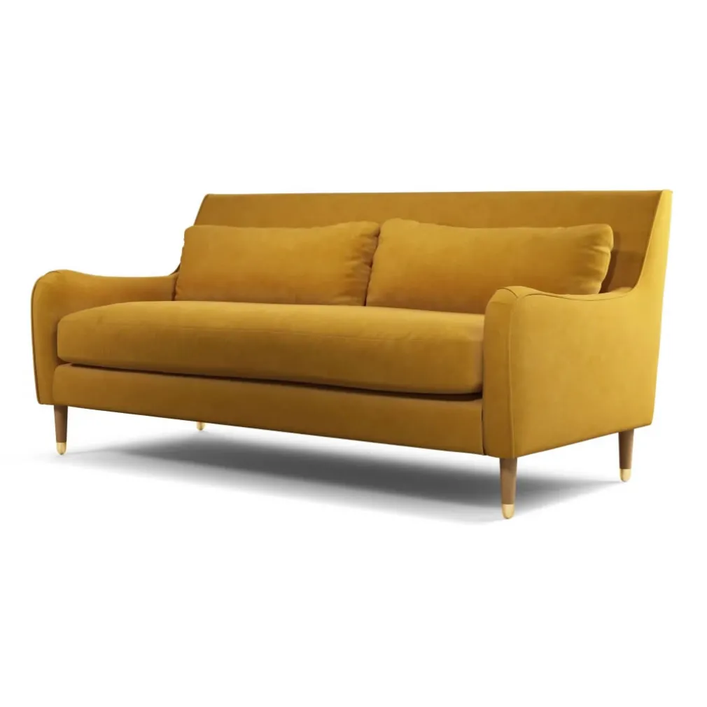 Sofá de 3 Cuerpos Oksana – Amarillo Cúrcuma