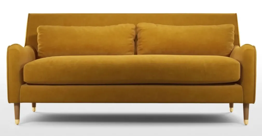 Sofá de 3 Cuerpos Oksana – Amarillo Cúrcuma