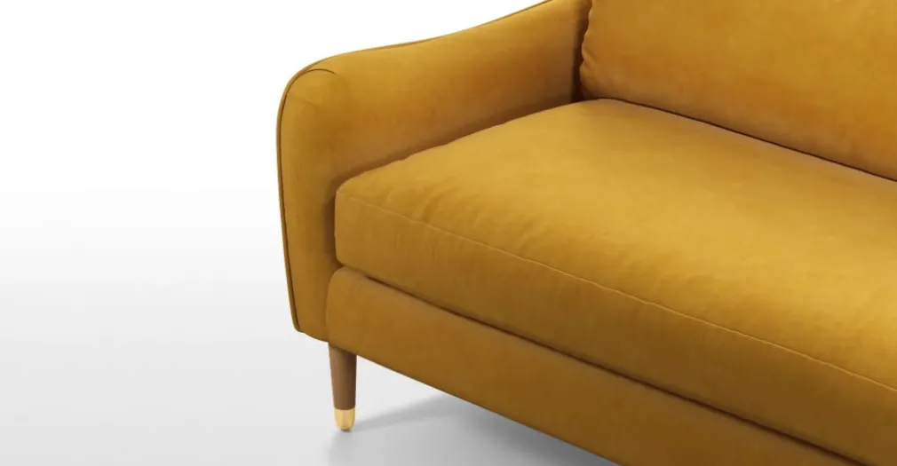 Sofá de 3 Cuerpos Oksana – Amarillo Cúrcuma