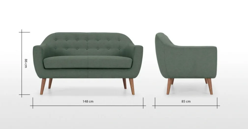 Sofá de 2 Cuerpos Ritchie – Verde