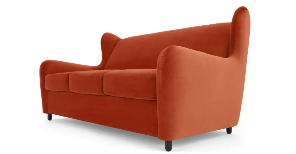 Sofá de 3 Cuerpos Rubens – Naranja Fuego