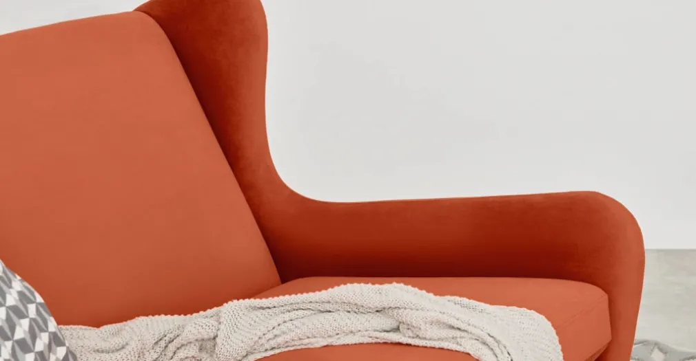 Sofá de 3 Cuerpos Rubens – Naranja Fuego