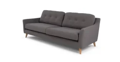 Sofá de 3 Cuerpos Rufus – Gris Rinoceronte