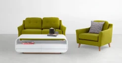 Sofá de 2 Cuerpos Rufus – Verde Hoja