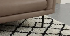 Sofá de 2 Cuerpos Savio – Cuero Gris Visón Empolvado