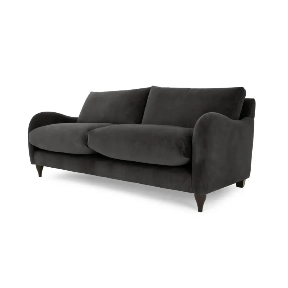 Sofá de 3 Cuerpos Sofia – Afelpado Asfalto