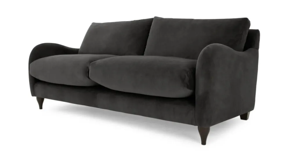 Sofá de 3 Cuerpos Sofia – Afelpado Asfalto