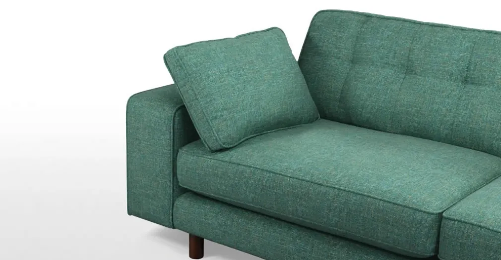 Sofá de 2 Cuerpos Tobias – Azul Cerceta