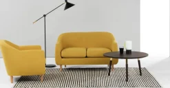 Sofá de 2 Cuerpos Tubby – Amarillo Mostaza