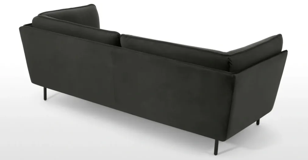 Sofá de 3 Cuerpos Wes – Antracita Oscuro