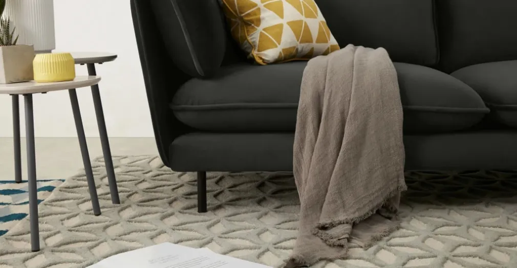 Sofá de 3 Cuerpos Wes – Antracita Oscuro