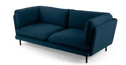Sofá de 3 Cuerpos Wes – Azul Cerceta Selecto