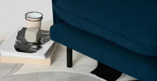 Sofá de 3 Cuerpos Wes – Azul Cerceta Selecto