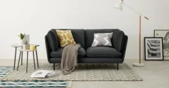 Sofá de 2 Cuerpos Wes – Gris Medianoche