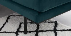 Sofá Esquinero con Chaise Longue a la Derecha Harlow – Azul Oceano