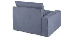 Sofá Modular con Brazo a la Izquierda Trent – Azul Lavado