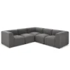Sofá Modular de 5 Cuerpos Juno – Gris Marga