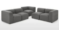 Sofá Modular de 5 Cuerpos Juno – Gris Marga
