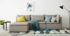 Sofá modular individual Victor – Gris Portland