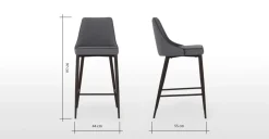 Taburete Julietta – Gris marga